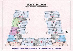 Key Plan 1st to 6th Floor
